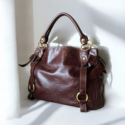 Vintage Miu Miu Ribbon leather bag