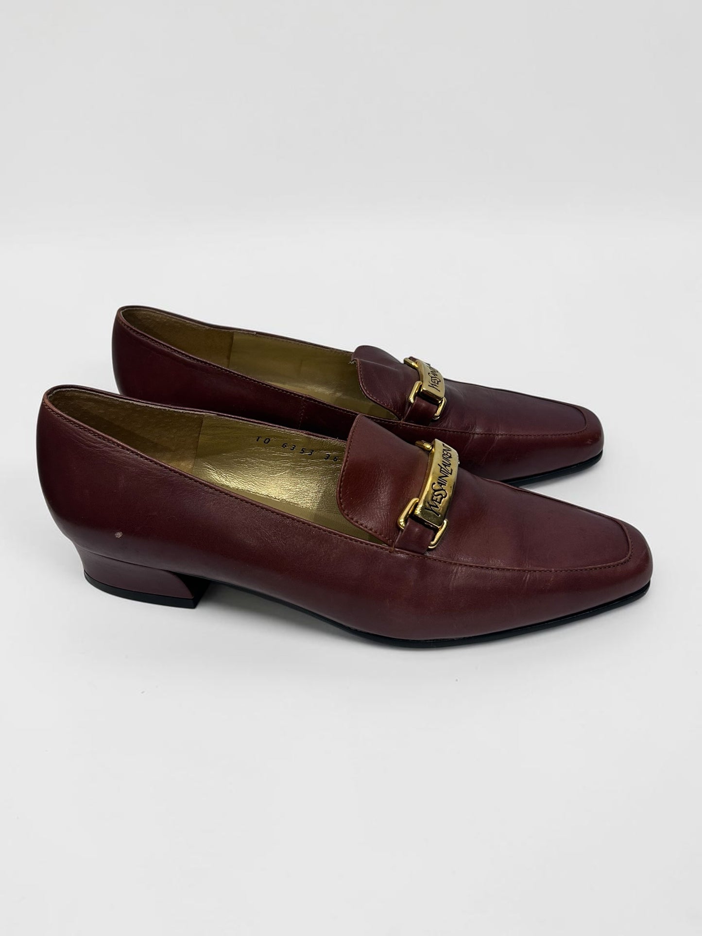 Vintage Yves Saint Laurent Vintage Leather Loafers|90s