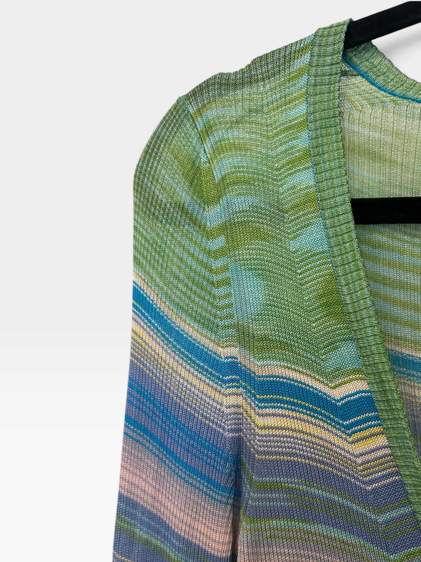 Vintage Missoni Striped Knit Cardigan|Early 2000s
