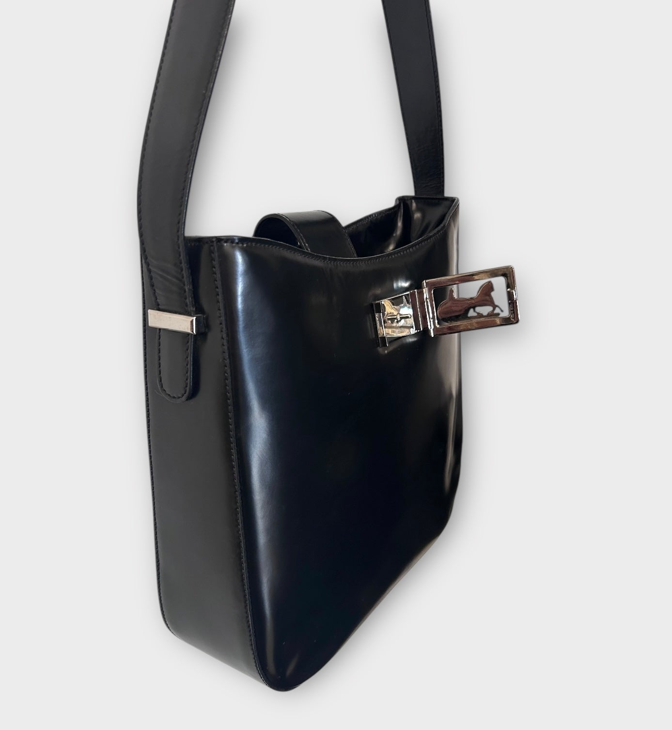 Vintage Rare Celine Horse Carriage Shoulder Bag