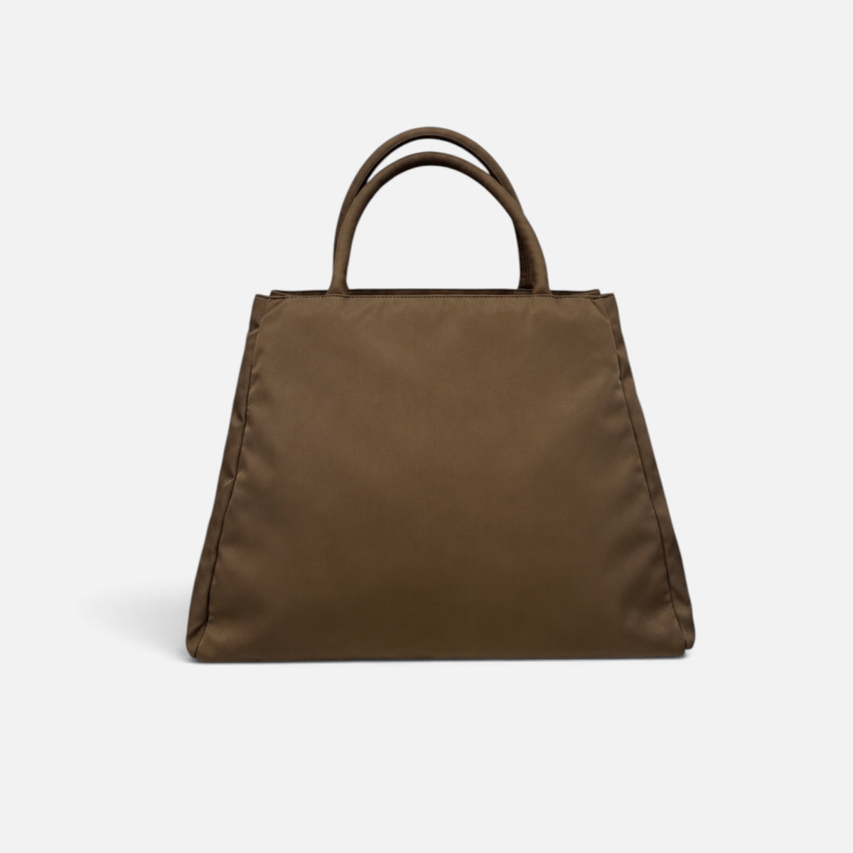 Vintage Prada Brown Nylon Tote Bag| Early 2000s