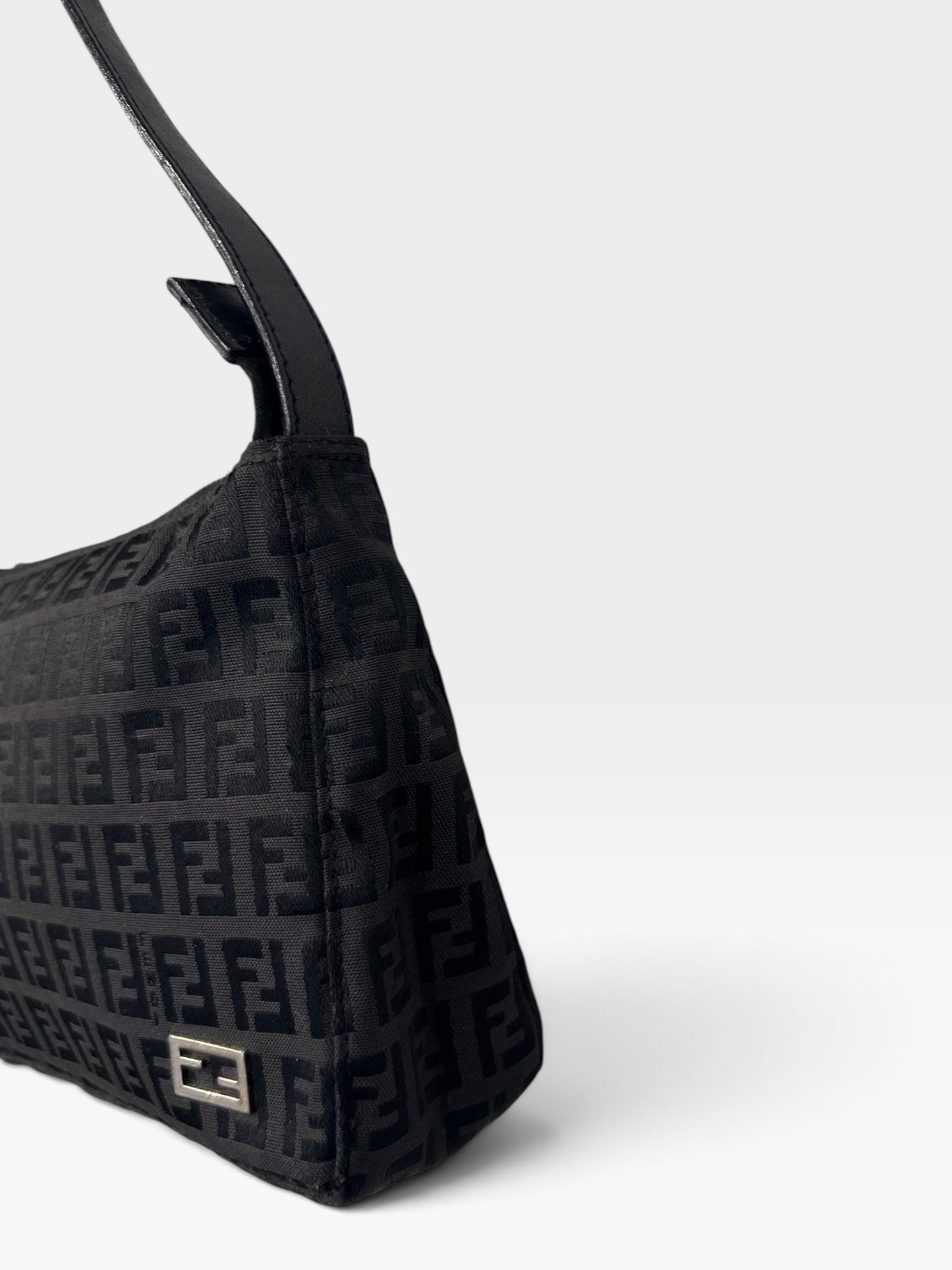 Vintage Fendi Zucca Shoulder Bag| Late 1990s / Early 2000s