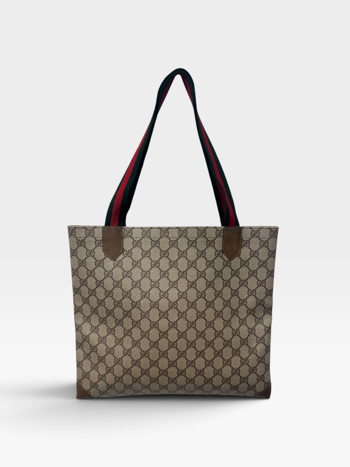 Vintage Gucci Web Stripe Tote Bag| Late 1980s