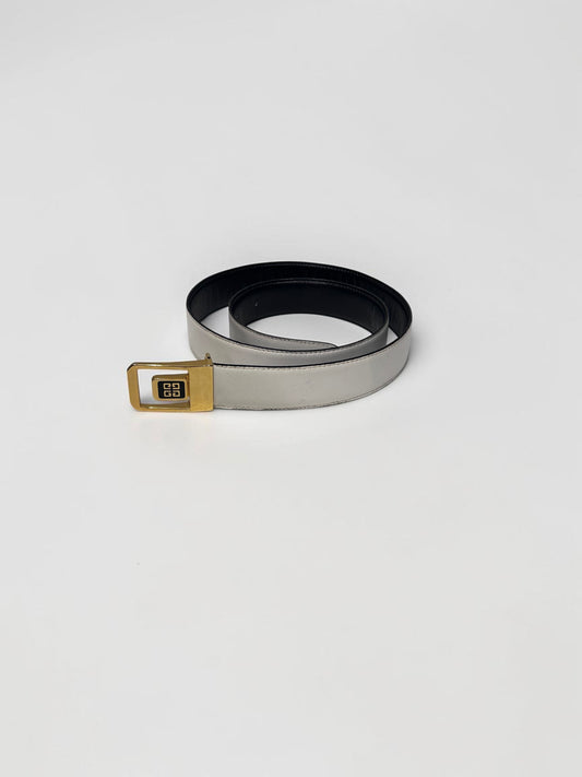Vintage Givenchy Reversible Leather Belt| Late 80s