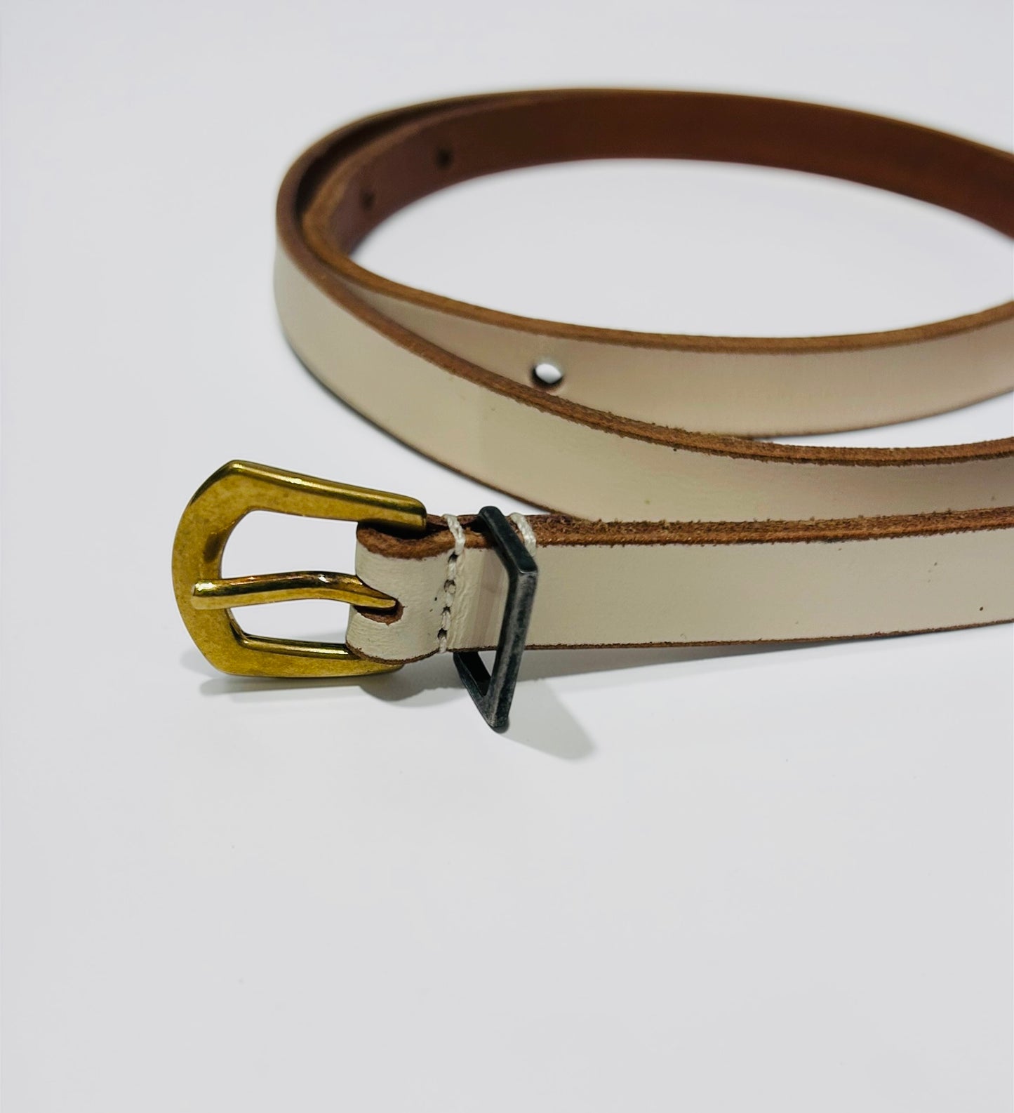Vintage Saint Laurent Slim Leather Belt| 2000׳s