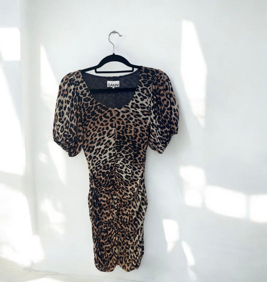 GANNI Leopard print Mini Dress