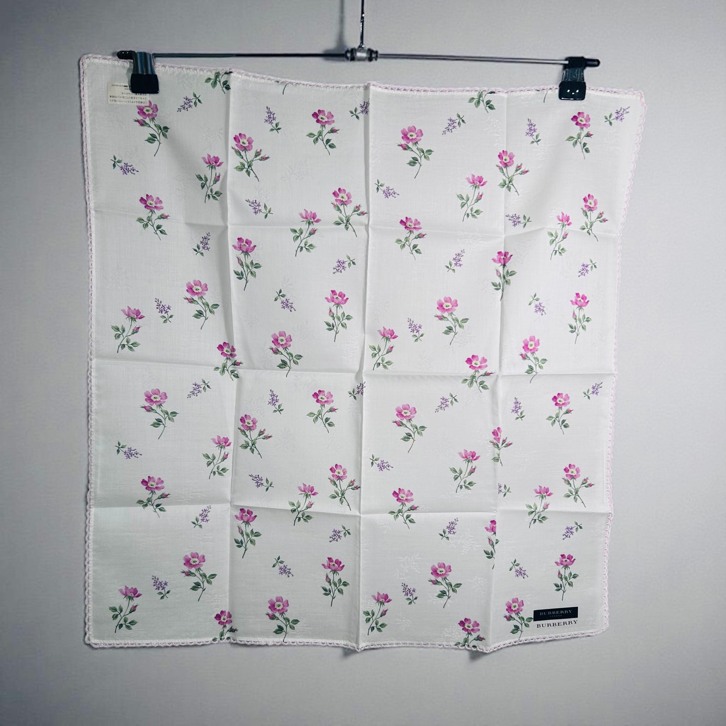 Burberry Floral Cotton Handkerchief