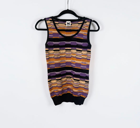 Missoni Multicolor Knit Sleeveless Top |Early 2000s