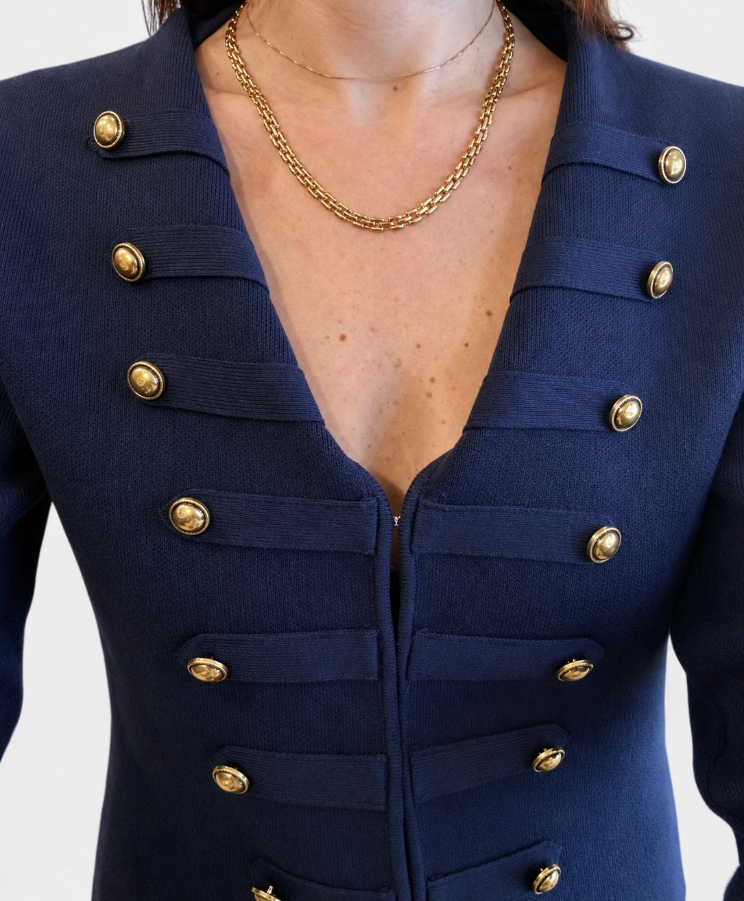 Vintage Pierre Cardin Gold plated Chain Necklace|90s