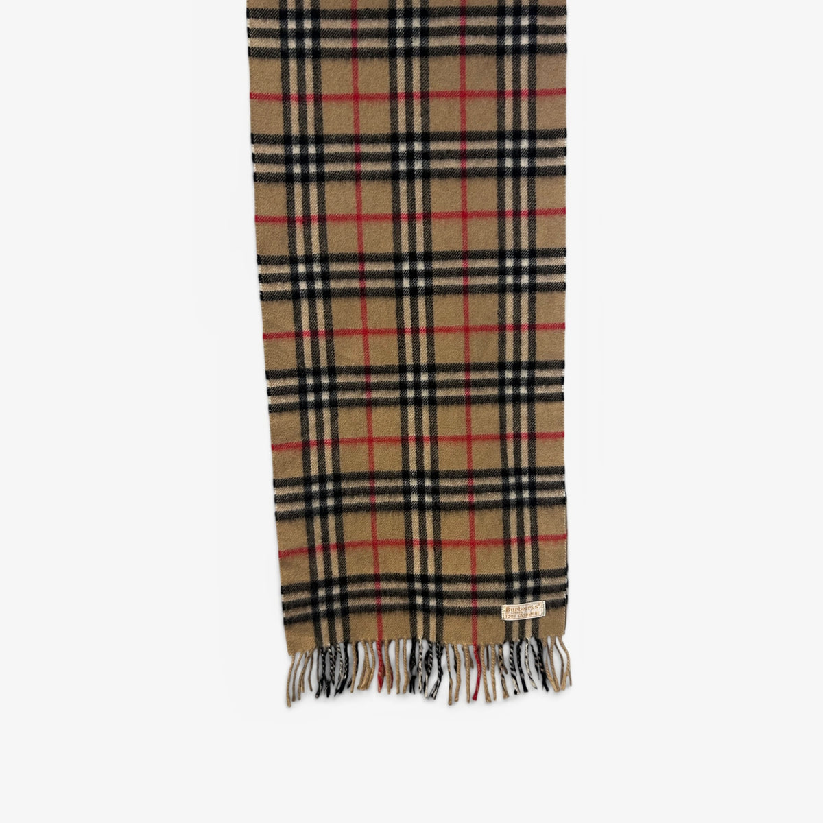 Burberry Nova Check Cashmere Scarf | Late 1980s