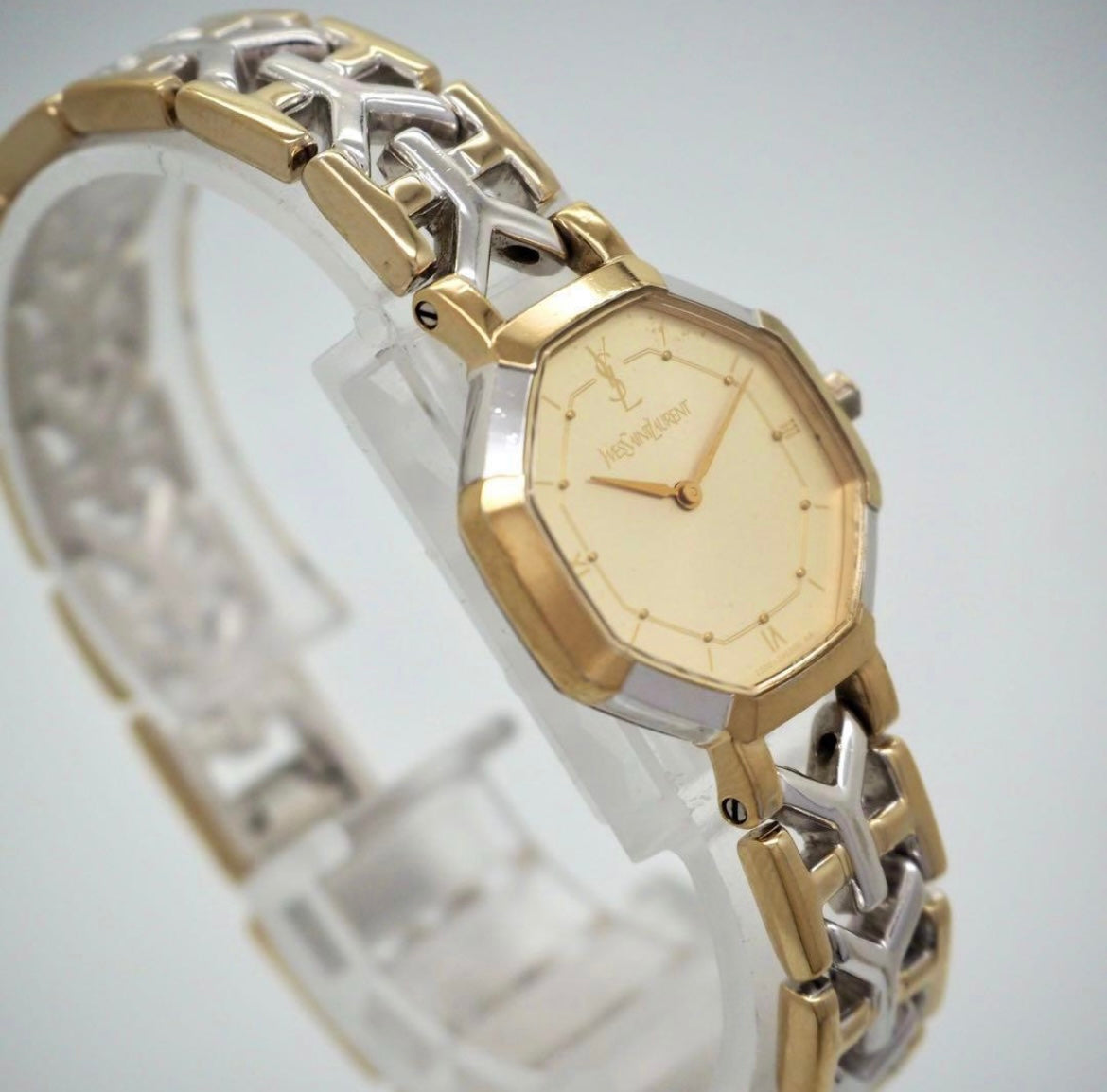 Vintage Ysl gold &silver watch