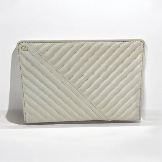 vintage Valentino leather clutch bag