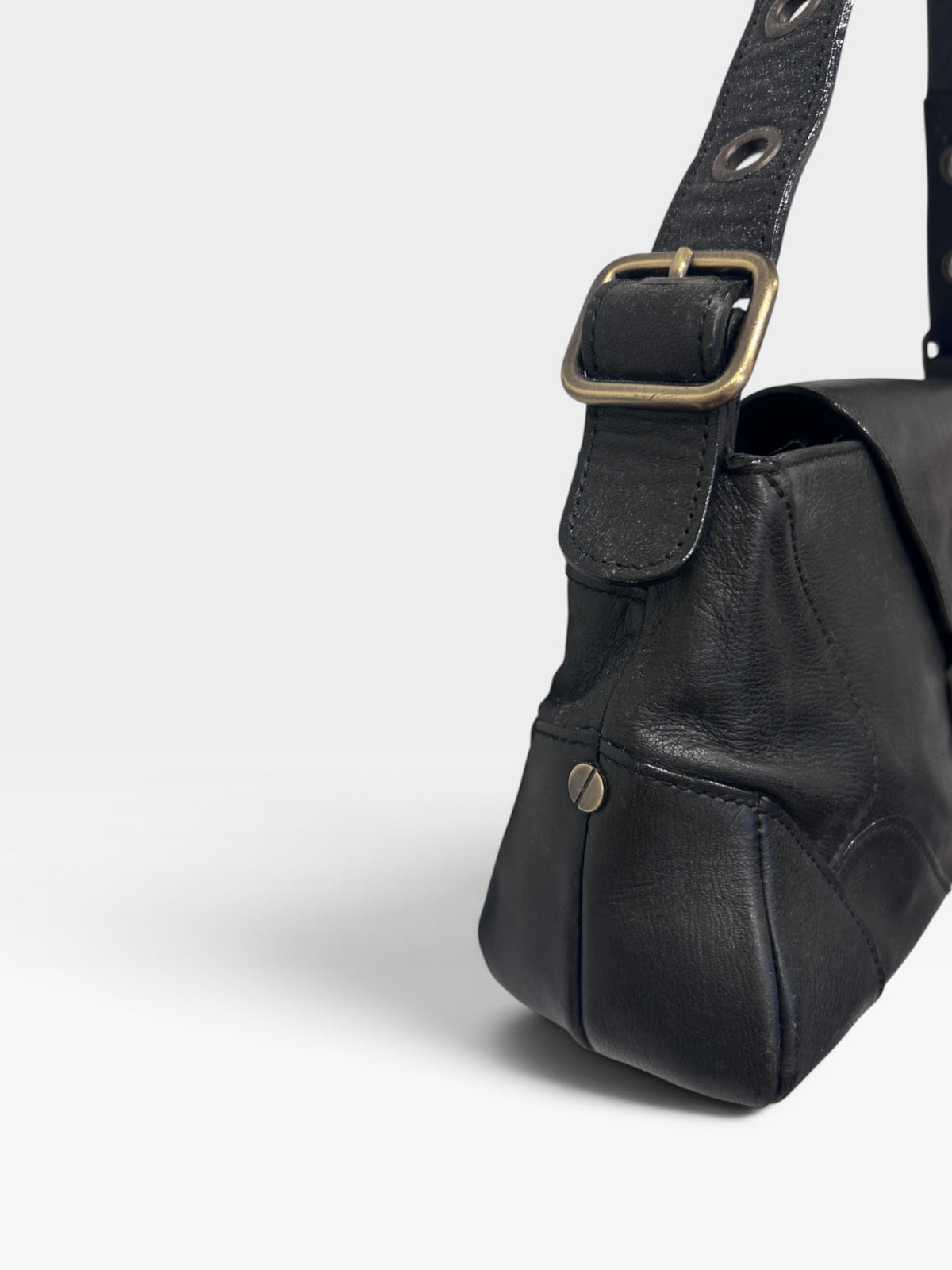 Vintage Chloé Brown Leather Shoulder Bag|1990s