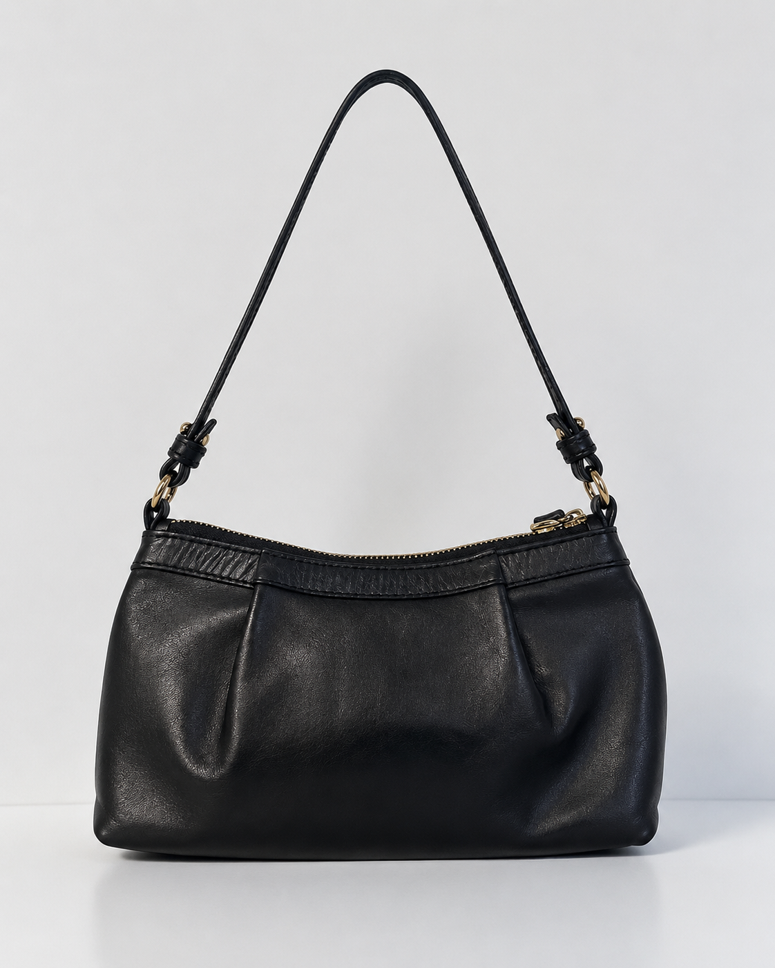 Vintage Chloé Black Leather Shoulder & Crossbody Bag|Early 2000s