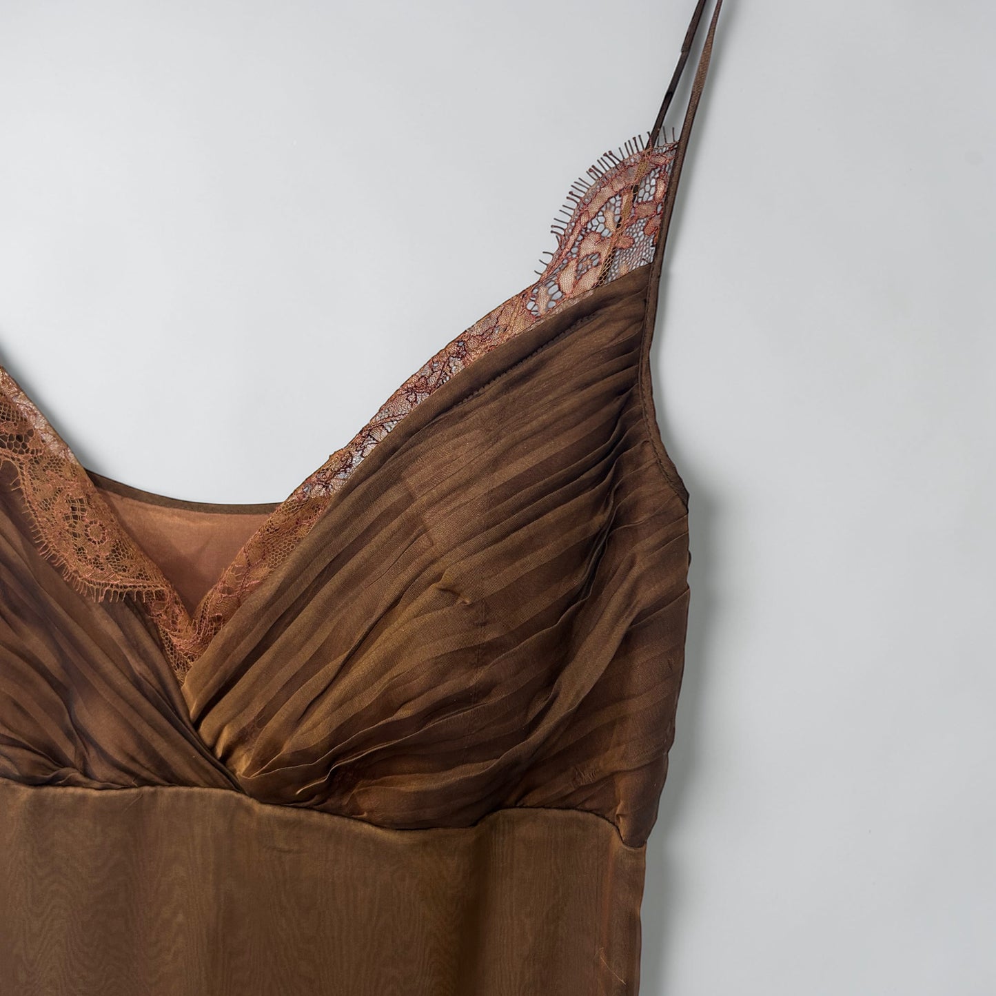 Vintage Lolita Lempicka Silk Lace Trim Maxi Slip Dress|Late 1990