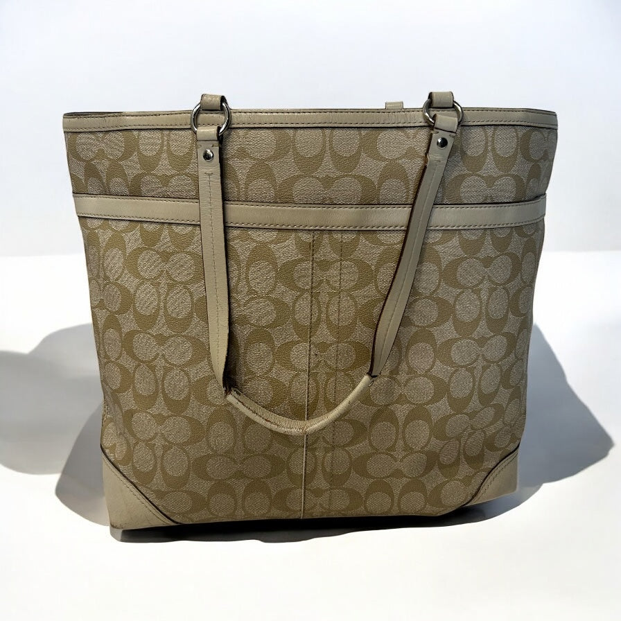 Vintage Coach monogram tote bag