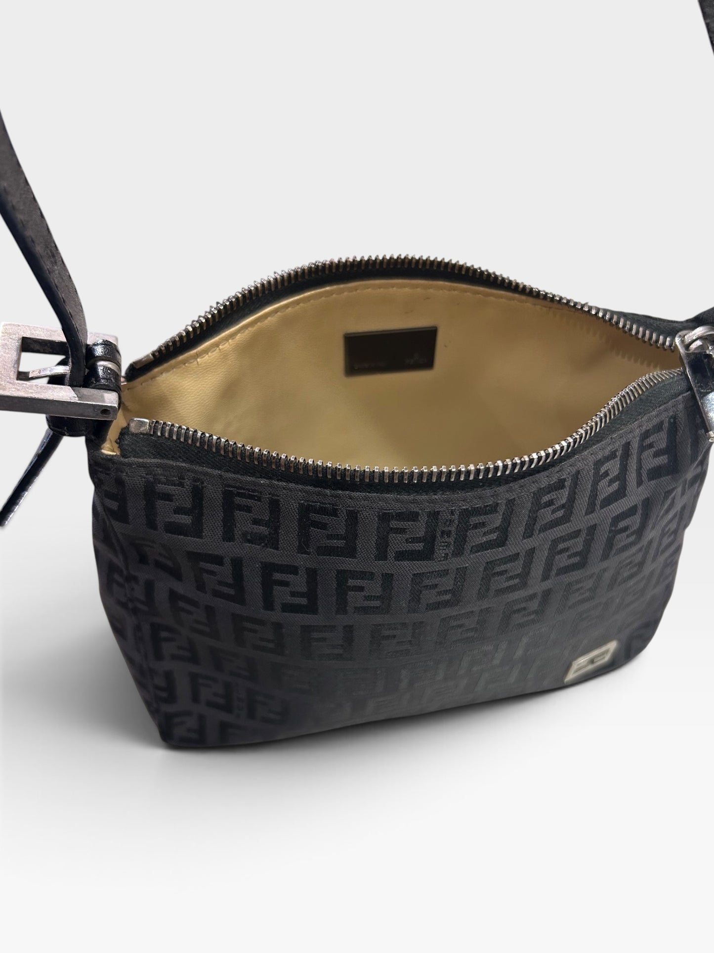 Vintage Fendi Zucca Shoulder Bag| Late 1990s / Early 2000s