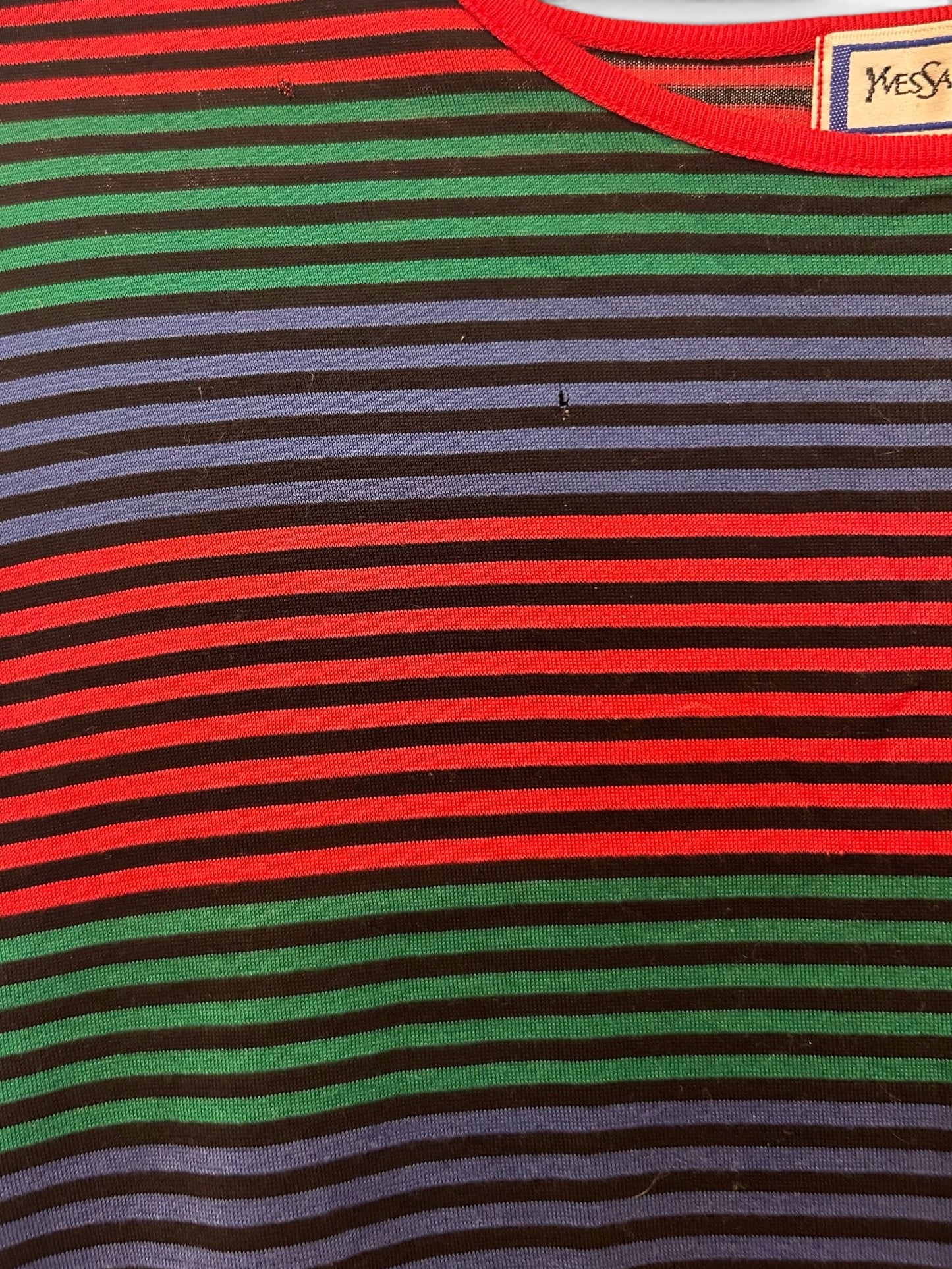 Vintage Yves Saint Laurent Striped T-Shirt| 1990s