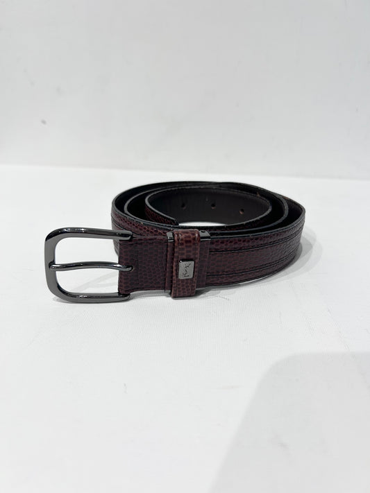 Vintage Yves Saint Laurent Textured Leather Belt