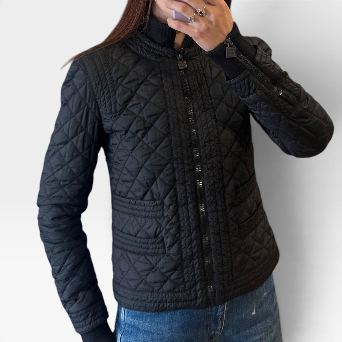 Vintage Chanel Black Quilted Jacket | Fall 2005