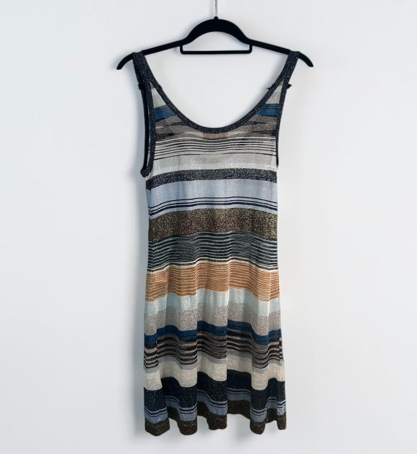 Missoni Metallic Sheer Knit Sleeveless Dress| Early 2000s
