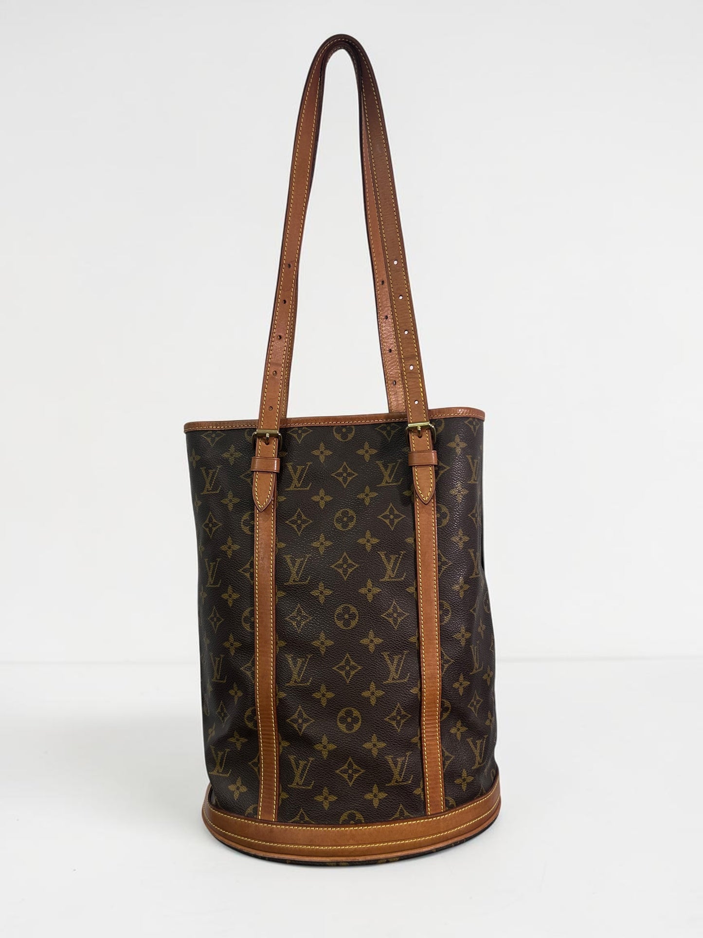 Vintage Louis Vuitton Monogram Bucket GM Tote Bag with Pochette | Late 1990s
