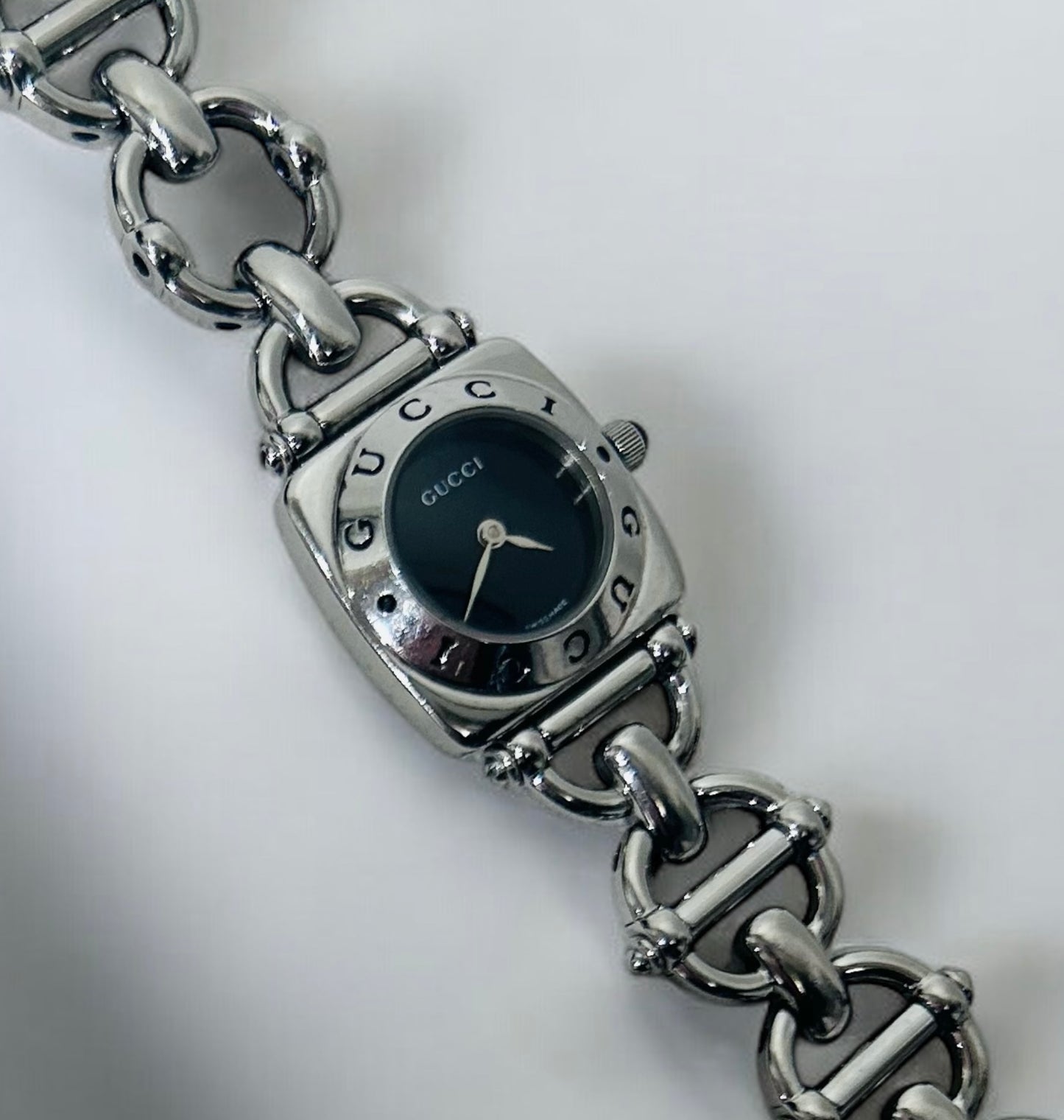 Gucci Stainless Steel Chain Bracelet Watch | 1990s