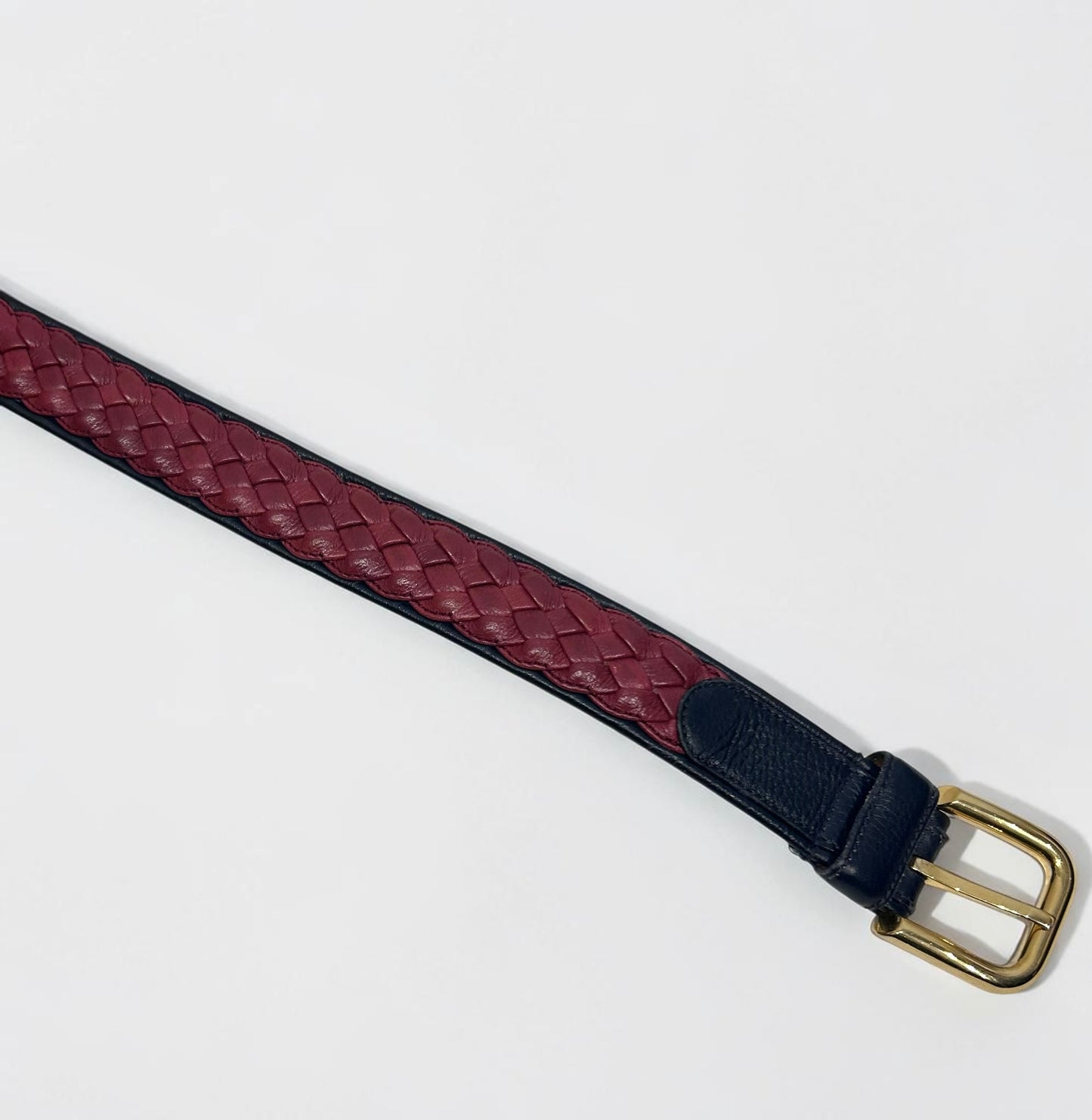 Vintage Givenchy Braided Leather Belt| Late 90s