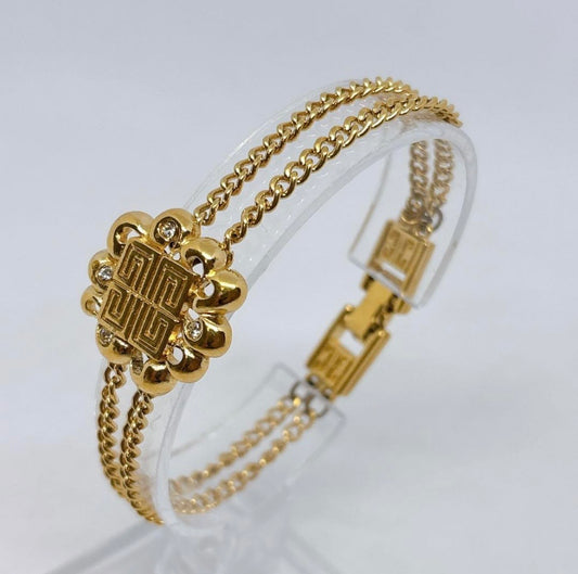 Vintage Givenchy Gold-Plated Chain Bracelet | 1990s