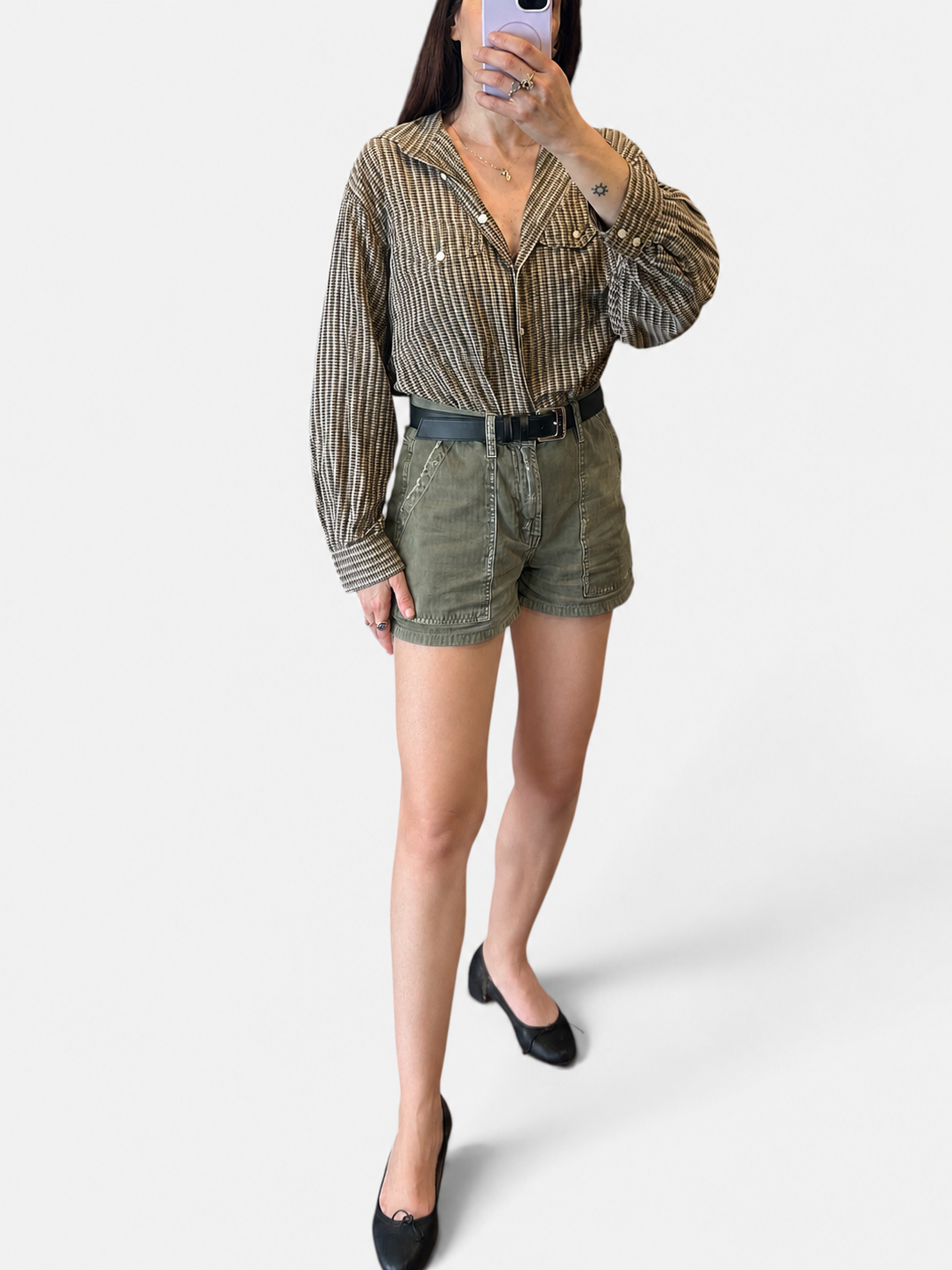 Vintage Jil Sander Checked Button-Down Shirt| 1990s