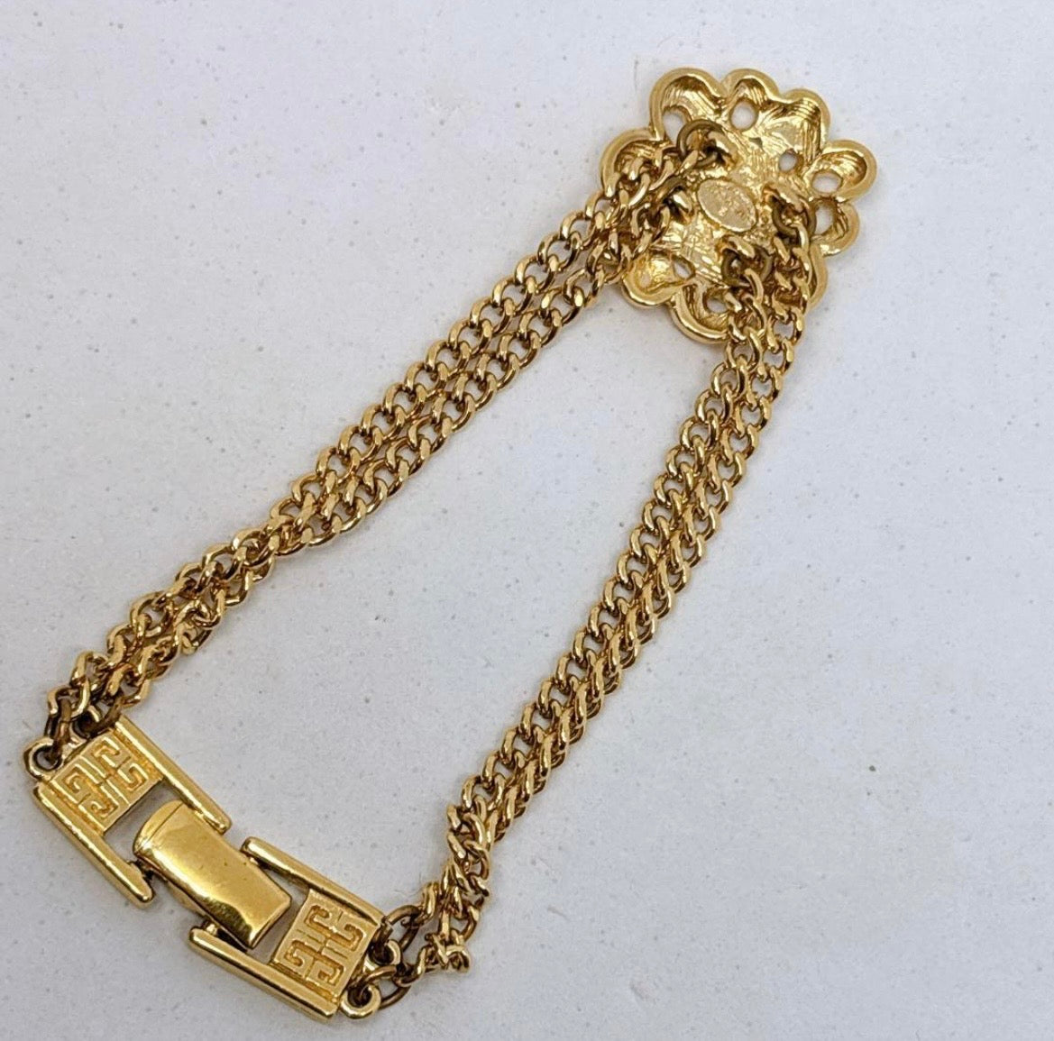 Vintage Givenchy Gold-Plated Chain Bracelet | 1990s