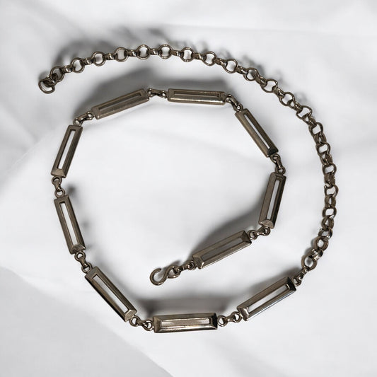 Vintage Silver tone Chain Belt