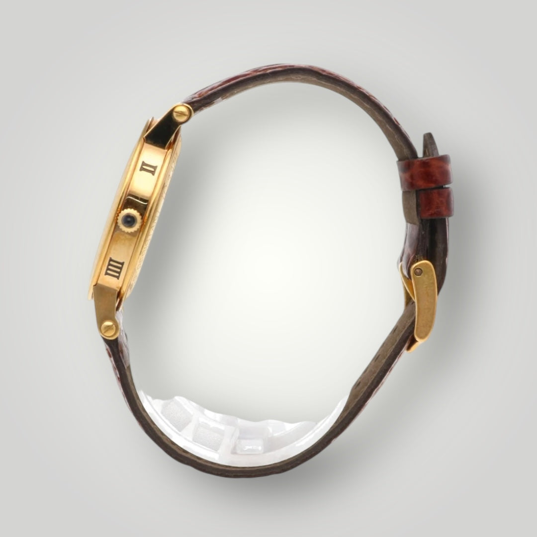 Vintage Gucci Swiss-Made Gold Roman Dial Watch