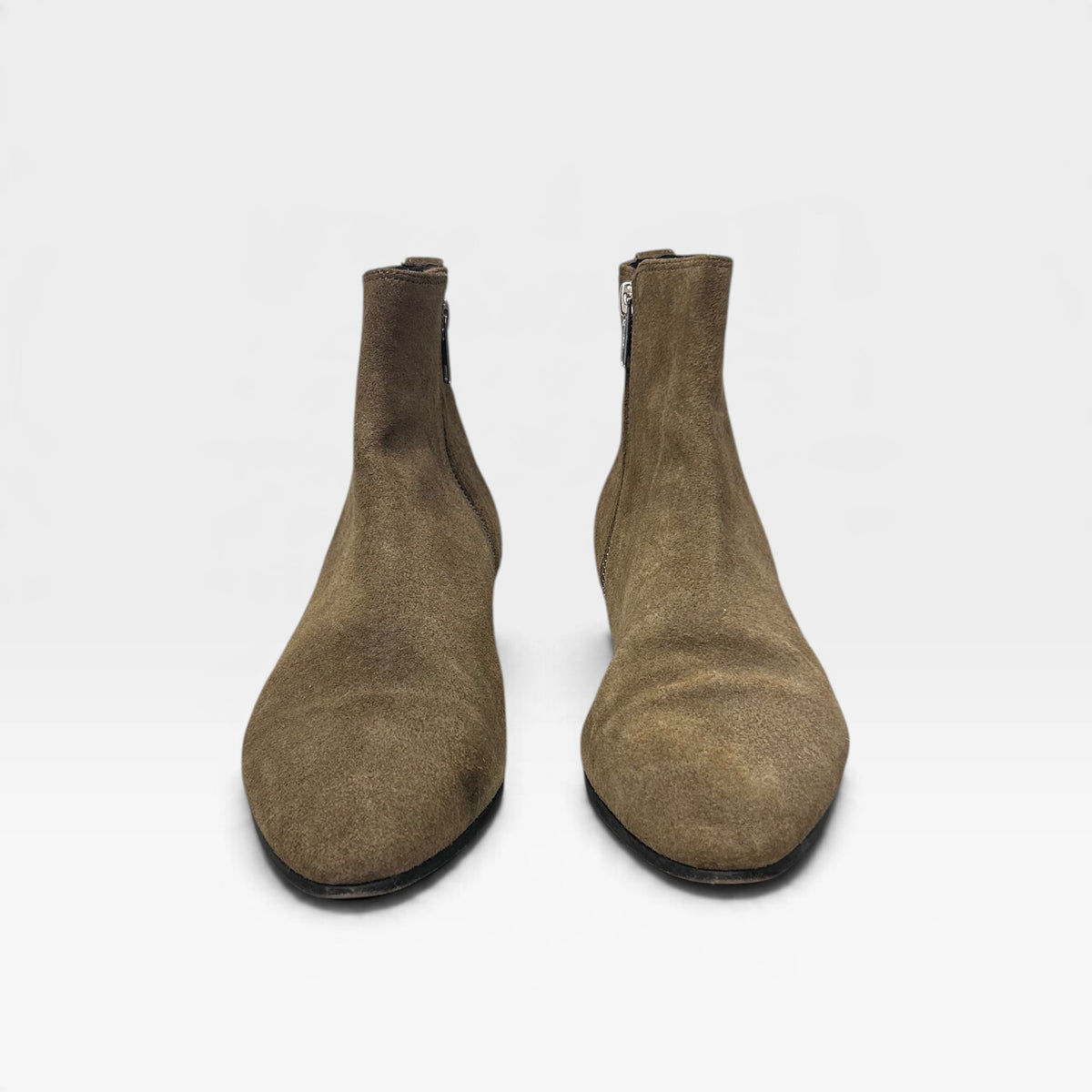 Isabel Marant Khaki Suede Ankle Boots