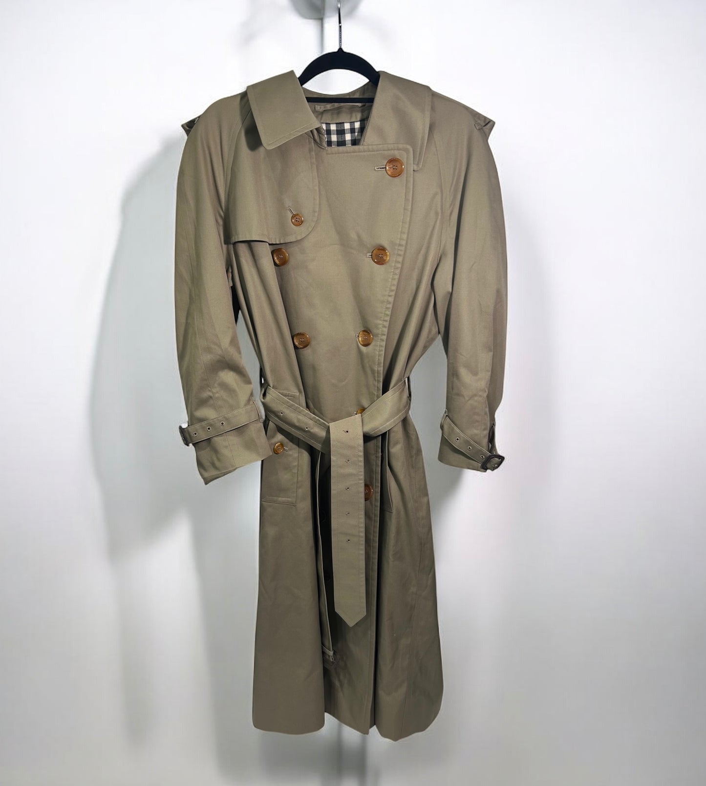 Vintage Burberrys Trench Coat with Iconic Check Lining-1990’s
