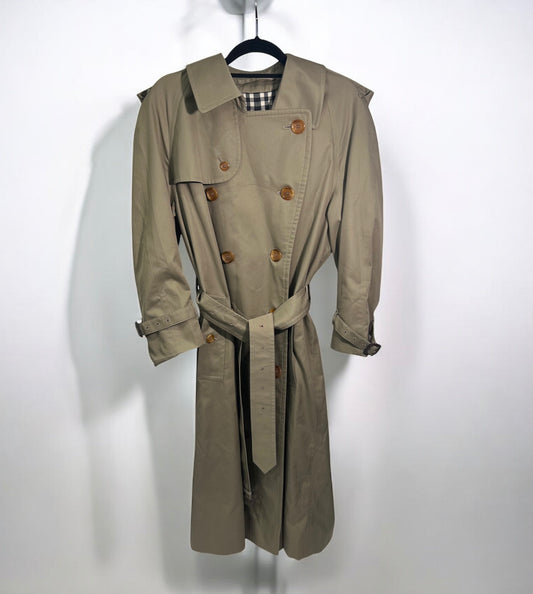 Vintage Burberrys Trench Coat with Iconic Check Lining-1990’s