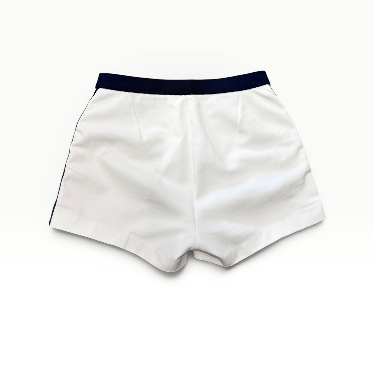 Vintage Adidas Japan White & Navy Shorts | 1990s