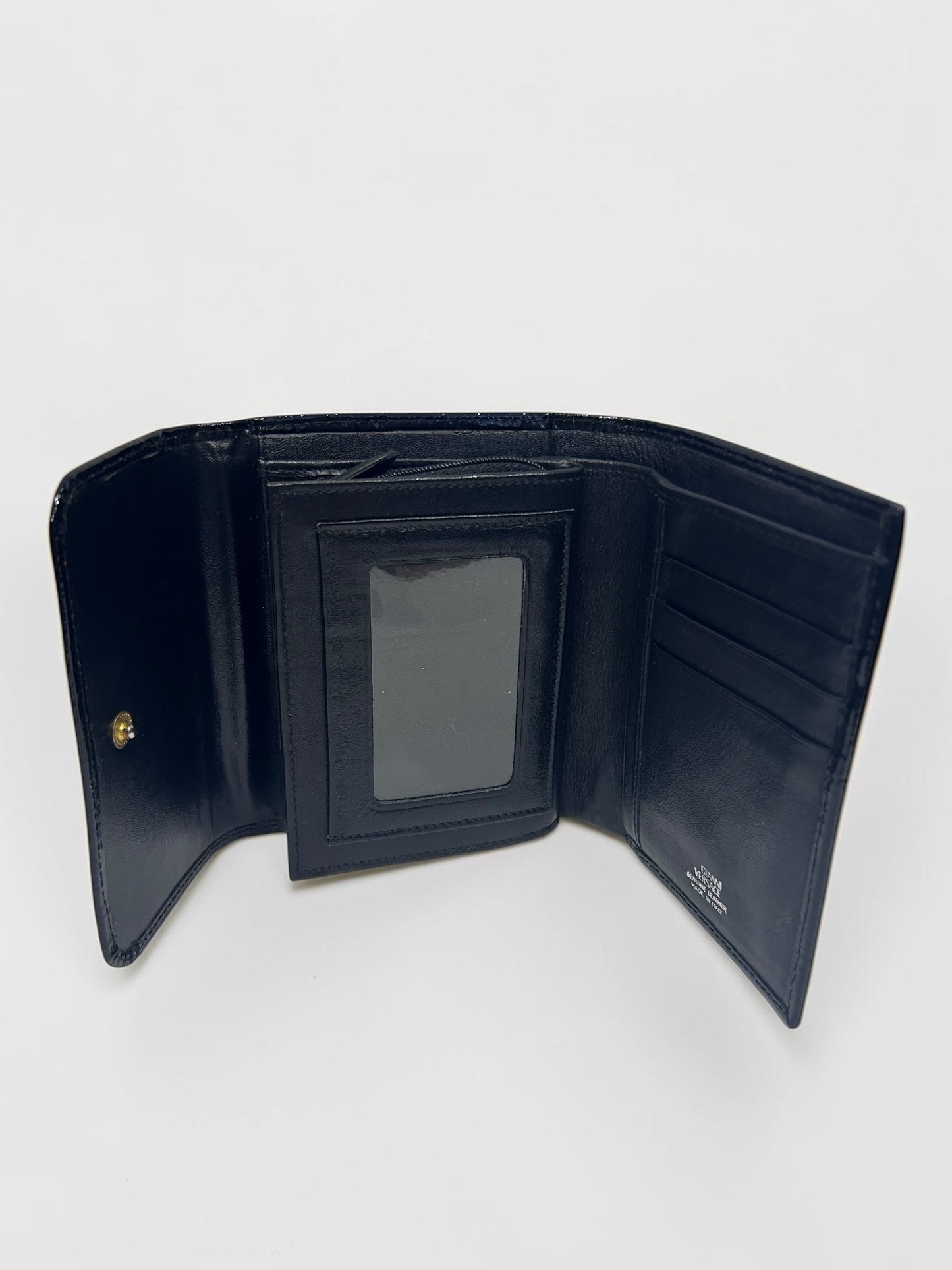 Gianni Versace Croc-Embossed Patent Leather Wallet |1990s