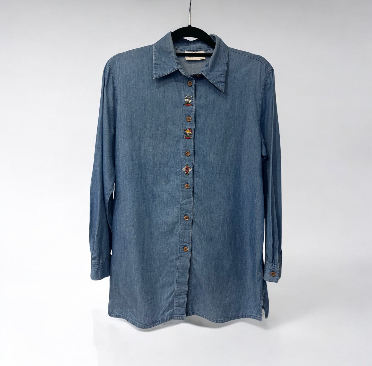 Vintage Embroidered Denim Shirt