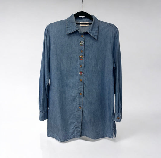 Vintage Embroidered Denim Shirt