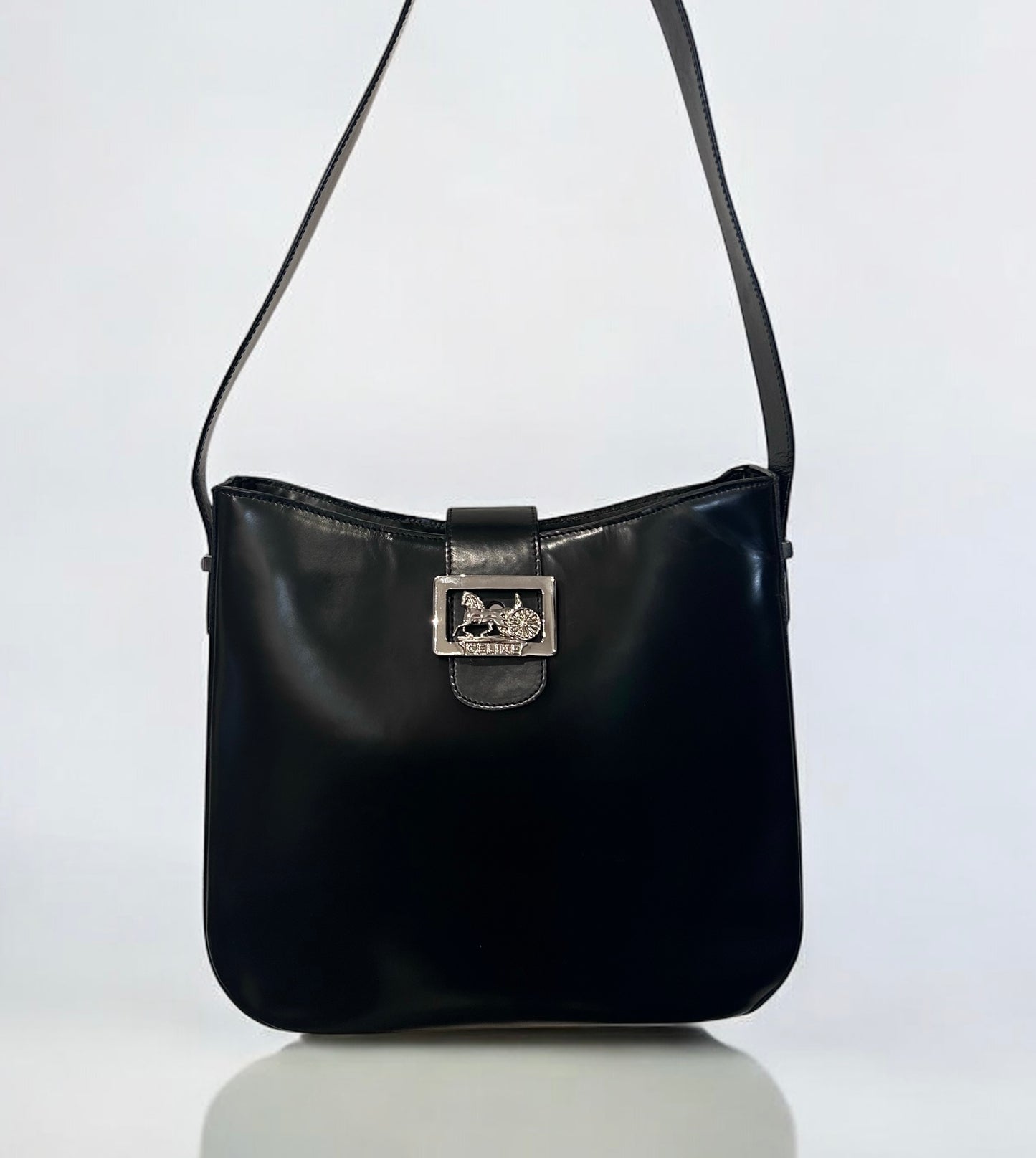 Vintage Rare Celine Horse Carriage Shoulder Bag