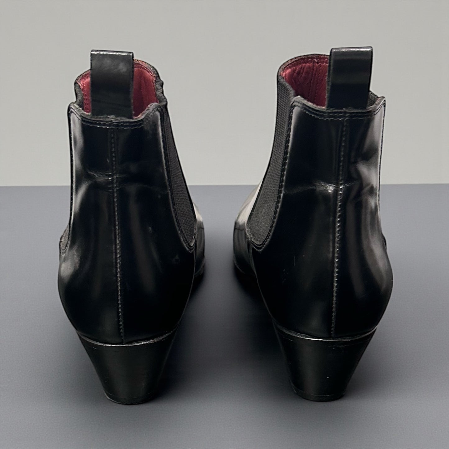 Maje Black Leather Chelsea Boots