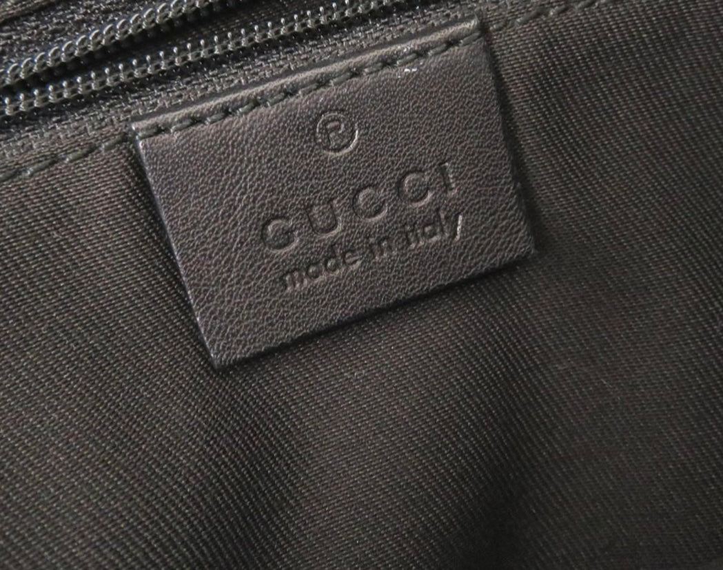 Gucci Black Monogram D-Ring Shoulder Bag |Mid 2000s