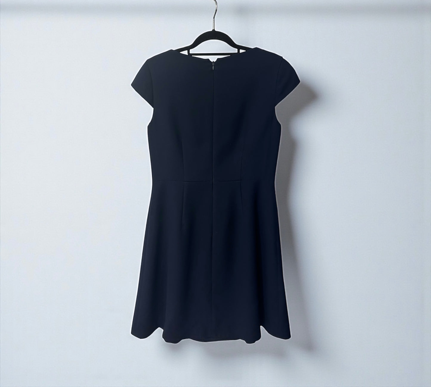 Miu Miu Navy Blue  Lace-Up Detail Dress