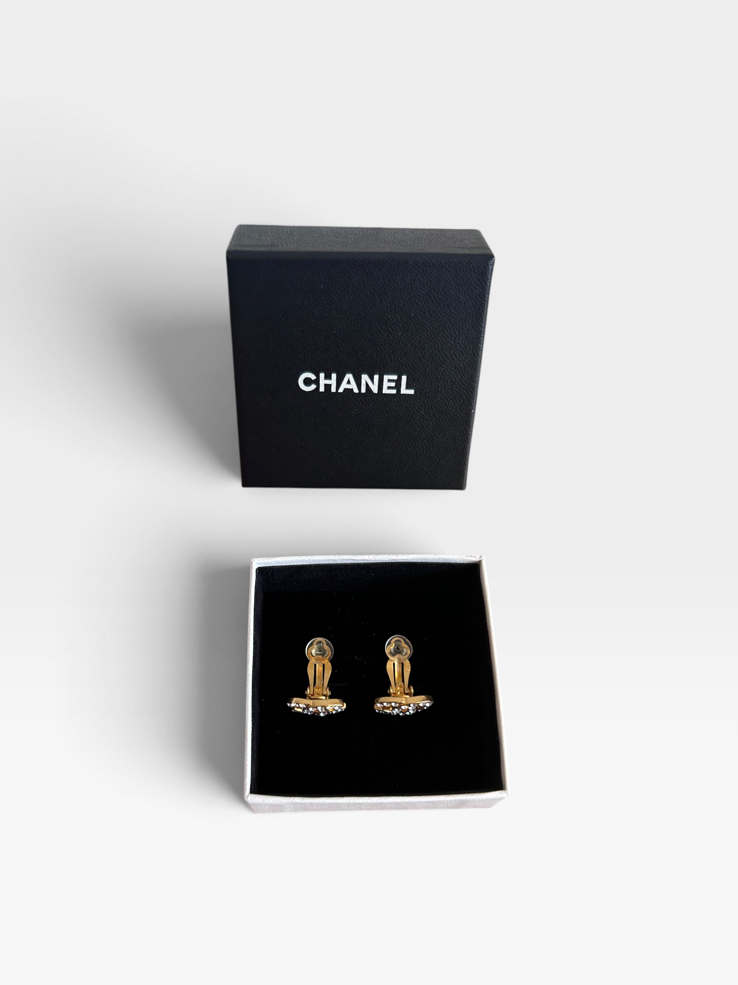 Vintage Chanel Crystal Clip-On Earrings| Spring 1993