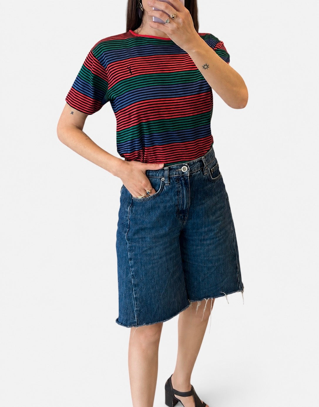 Vintage Yves Saint Laurent Striped T-Shirt| 1990s