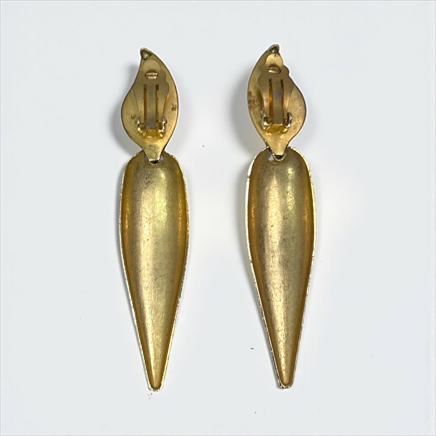 Vintage Gold-Tone Statement Earrings