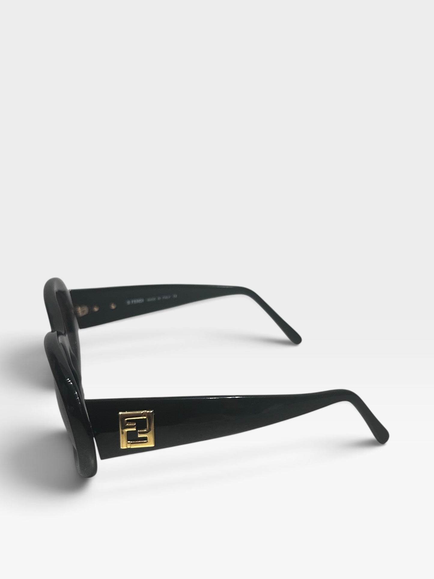 Vintage Fendi Black Oval Sunglasses| 1990s