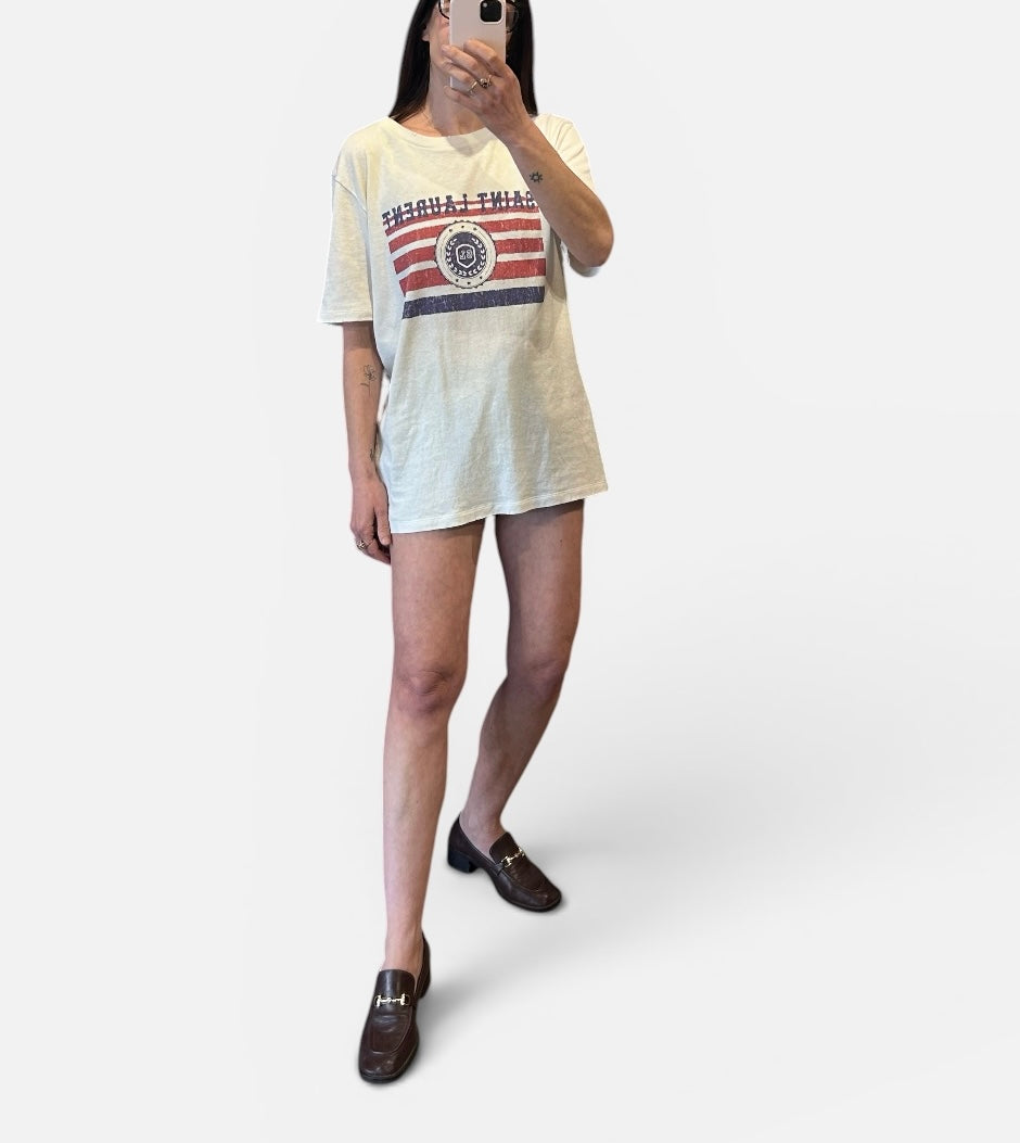 Saint Laurent “Université” Distressed T-Shirt