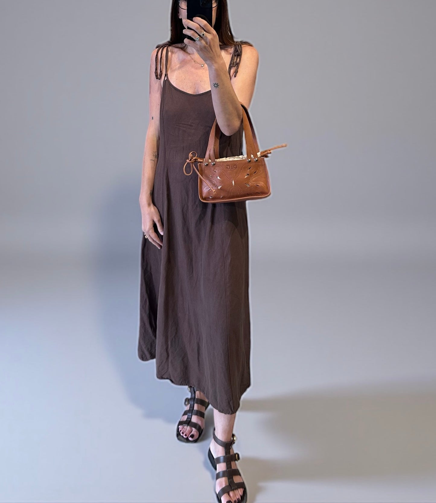 Dolce & Gabbana Vintage Leather Shoulder Bag – Early 2000s